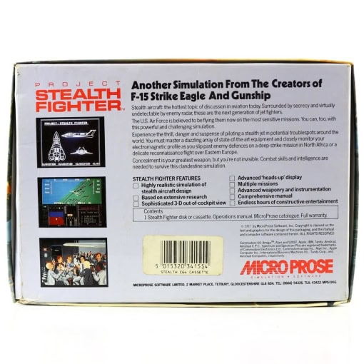 Project Stealth Fighter (C64 Cassette) - Image 3