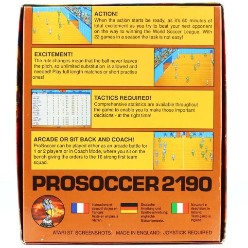 ProSoccer 2190 (Amiga, Small Box) - Image 2