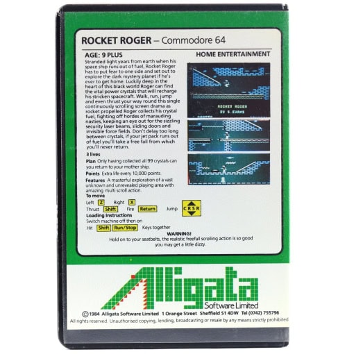 Rocket Roger (C64 Cassette) - Billede 2