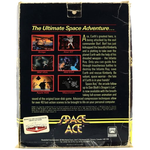 Space Ace (Amiga, Big Box) - Image 2