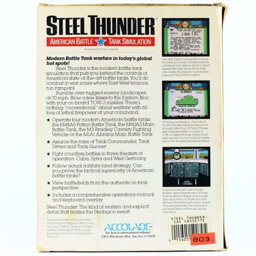 Steel Thunder (C64 Cassette) - Image 2