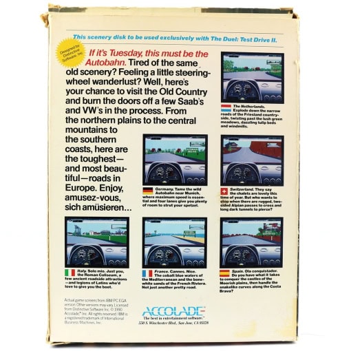 Test Drive II Scenery Disk: European Challenge (C64, Disk) - Image 2