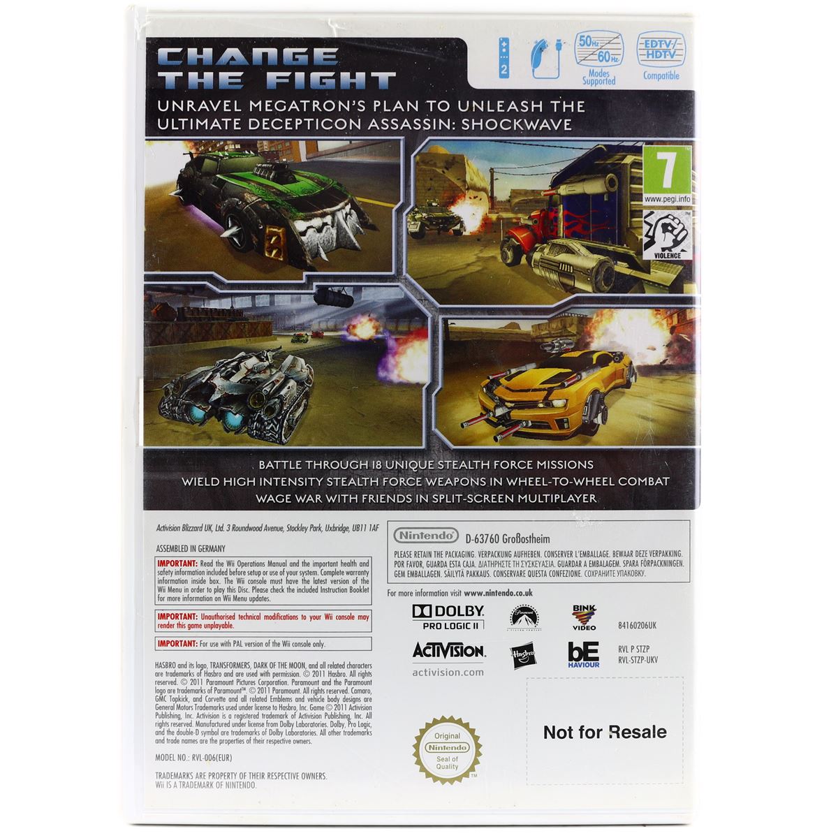 Transformers Dark of the Moon Stealth Force Edition (Nintendo Wii