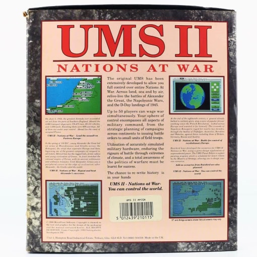 UMS II: Nations at War (Amiga, Big Box) - Image 2