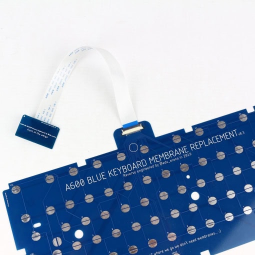 Amiga 600 Blue Keyboard Membrane Replacement - Image 2