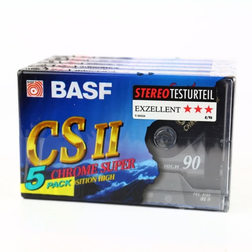 BASF CSII Chrome Super Kassettebånd (5-Pack)