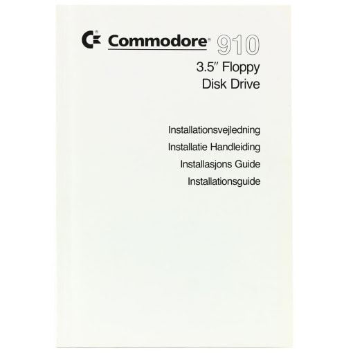 Commodore 910 Floppy Disk Drive Installationsvejledning