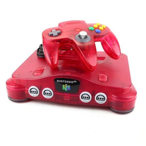 Nintendo 64 konsol (Watermelon Red)