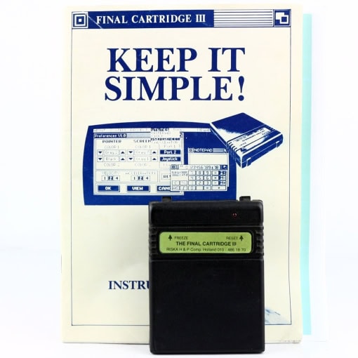 The Final Cartridge III (C64 Cartridge og manual)