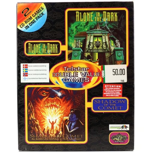 Telstar Double Value Games - Alone in the Dark / Shadow of the Comet (PC Big Box)