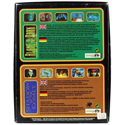 Telstar Double Value Games - Alone in the Dark / Shadow of the Comet (PC Big Box) - Image 2