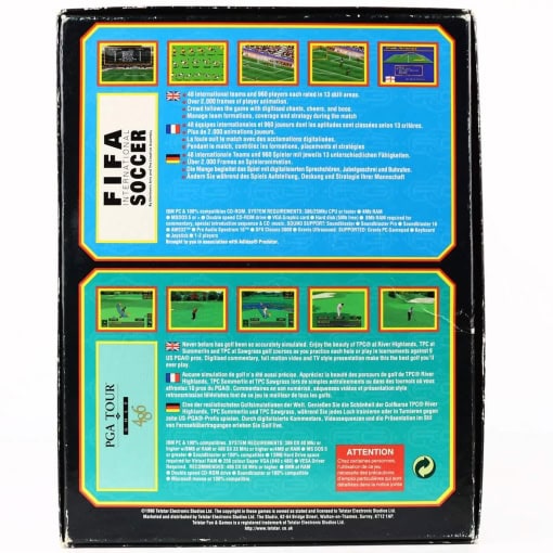 Telstar Double Value Games - FIFA International Soccer / PGA Tour Golf 486 (PC Big Box) - Image 2