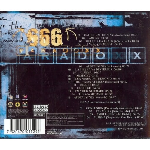 666 - Paradoxx - Special Edition (CD) - Image 2