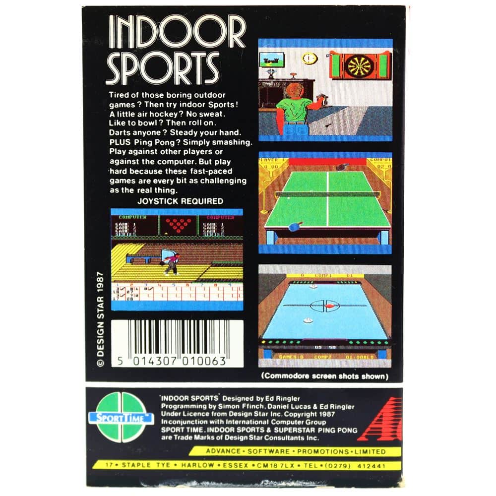 Indoor Sports (Sinclair ZX Spectrum, Cassette) - WTS Retro - Køb her