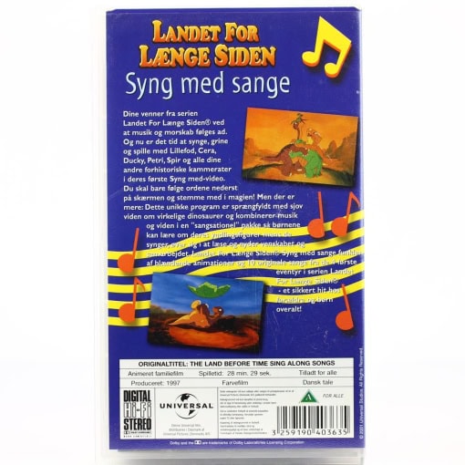 Landet for længe siden: Syng med sange (VHS) - Image 2