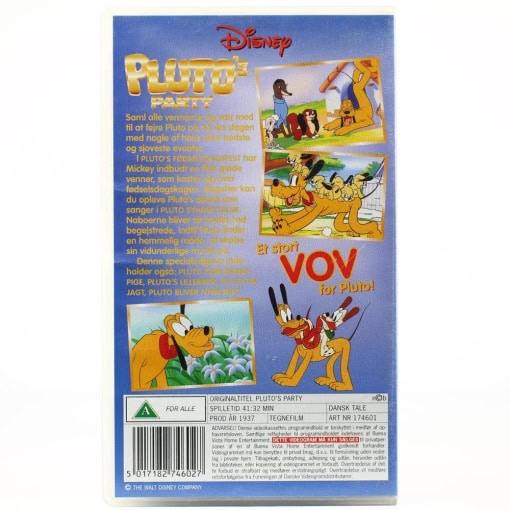 Pluto´s Party - 65 års Jubilæumsvideo - Disney (VHS) - Image 2