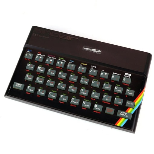 Sinclair ZX Spectrum uden kabler og PSU