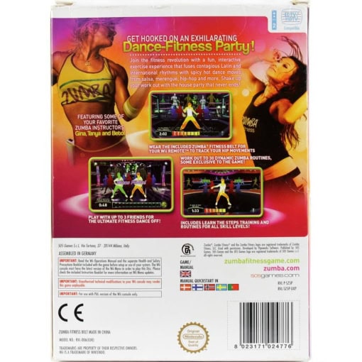 Zumba fitness med æske og bælte (Nintendo Wii) - Image 2