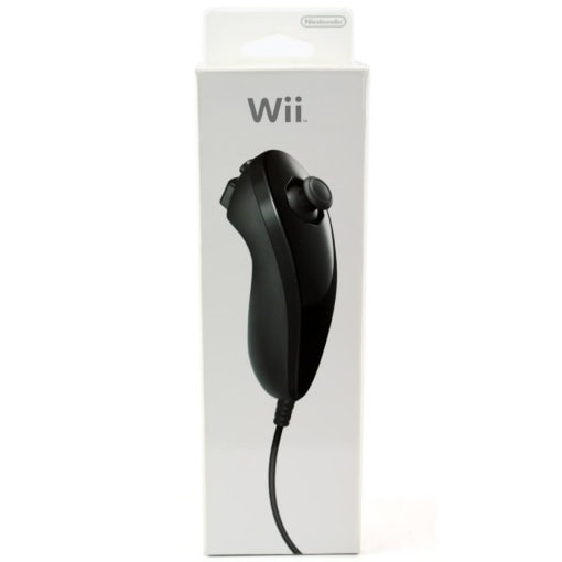 Nintendo Wii Nunchuk Controller (Sort - Ny)