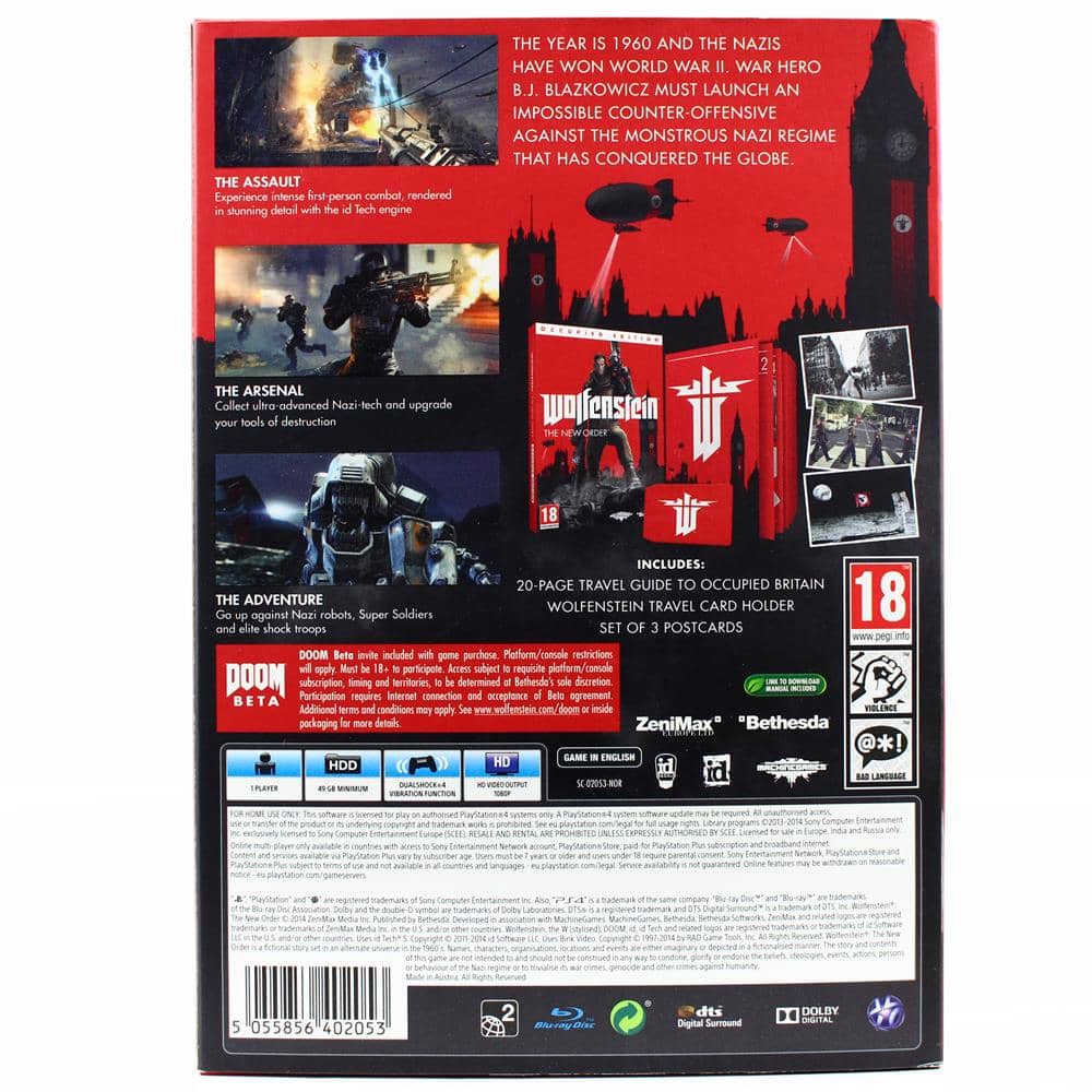 Wolfenstein : The New Order - édition occupied [import europe