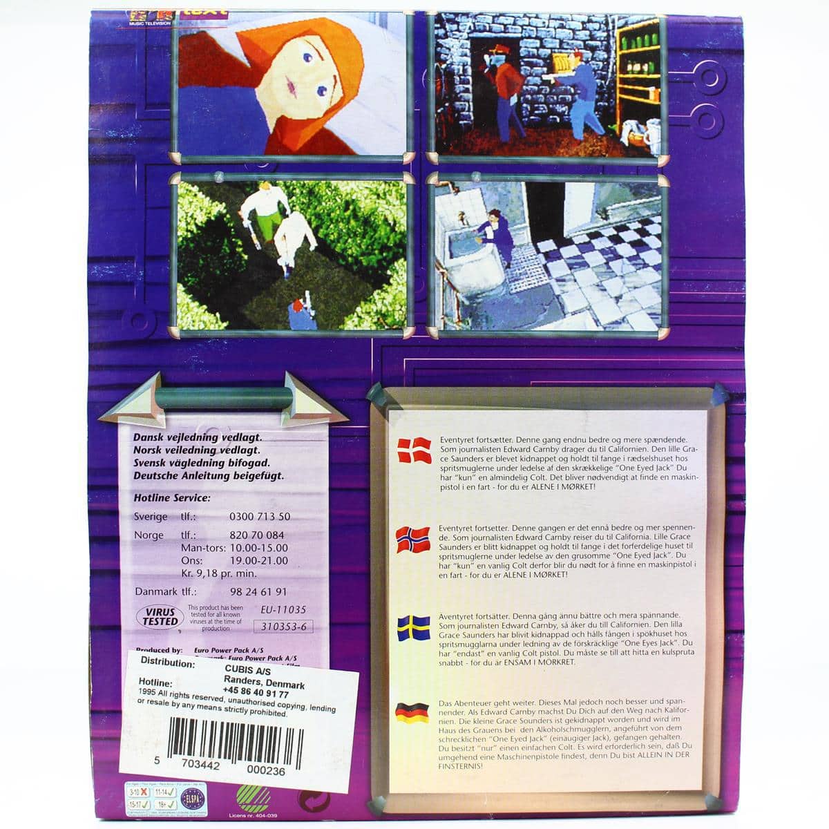 Alone In The Dark 2 Sur PC - Version Française Avec Notice - État Correct