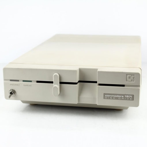 Commodore 1571 Floppy Disk Drive med on/off switch