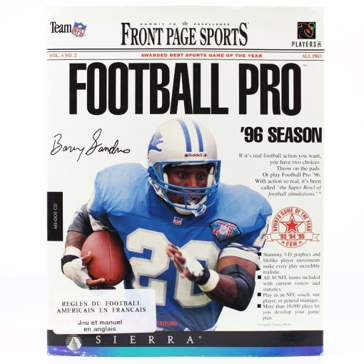Front Page Sports: Football Pro '96 Season (PC Big Box)