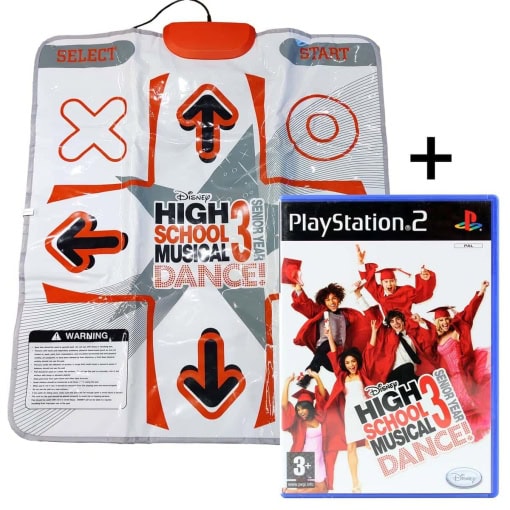 High School Musical 3: Senior Year Dance! + Dansemåtte (PS2)