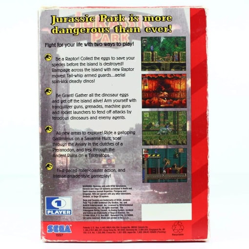 Jurassic Park: Rampage Edition (SEGA Genesis) - Image 2