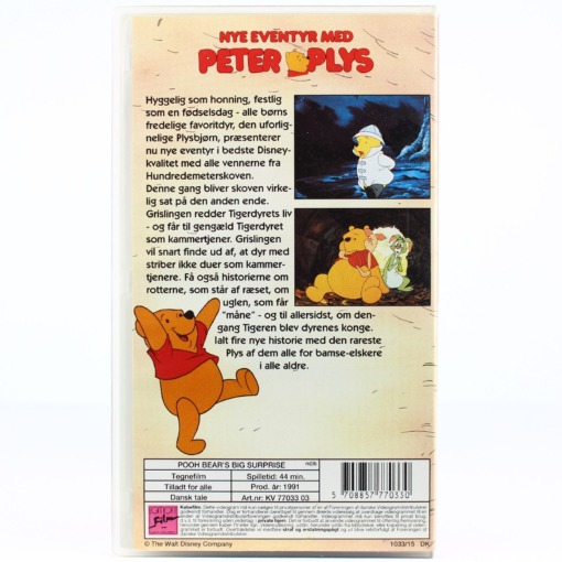 Nye eventyr med Peter Plys: Plysbjørnens overraskelse - Disney - Egmont (VHS) - Image 2