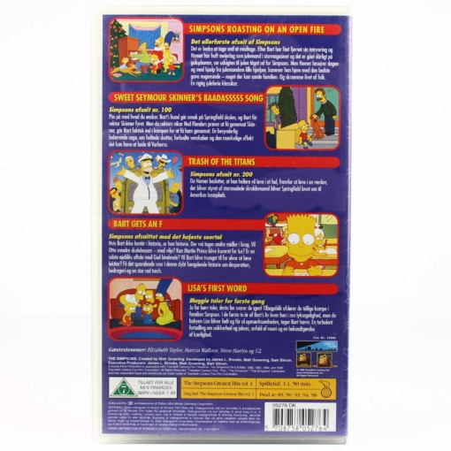 The Simpsons Greatest Hits Volume 1 (VHS) - Image 2
