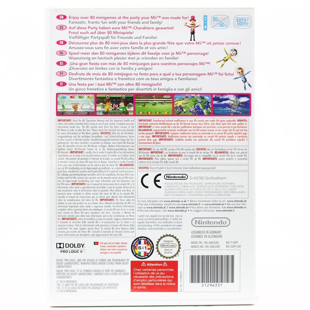 Notice Mode D'emploi Wii Party + Carte VIP Non Grattée – Jeu Non Inclus – Très Bon état