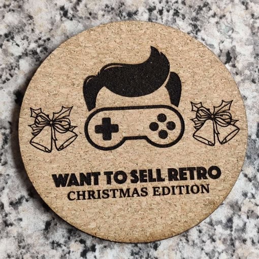 Want To Sell Retro Coaster med logo - Christmas Edition - Image 3